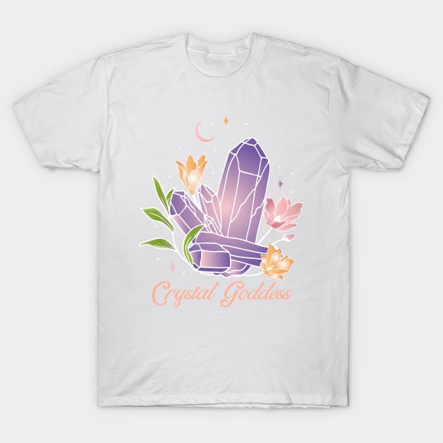 Crystal Goddess T-Shirt by ArtbyLaVonne